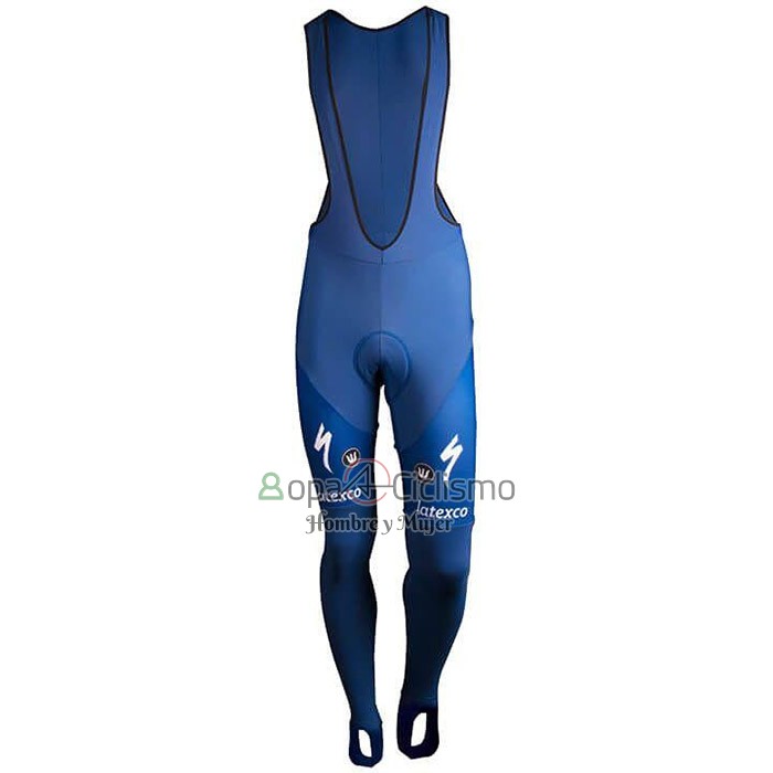 Deceuninck Quick Step Ropa Ciclismo Culotte Largo 2020 Mangas Largas Azul Blanco